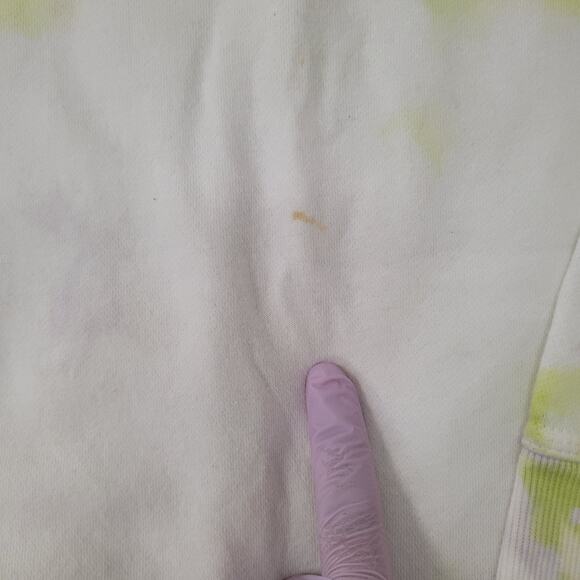 Champion Sweatshirt Medium 22x25 Green White Baggy - Picture 7 of 16